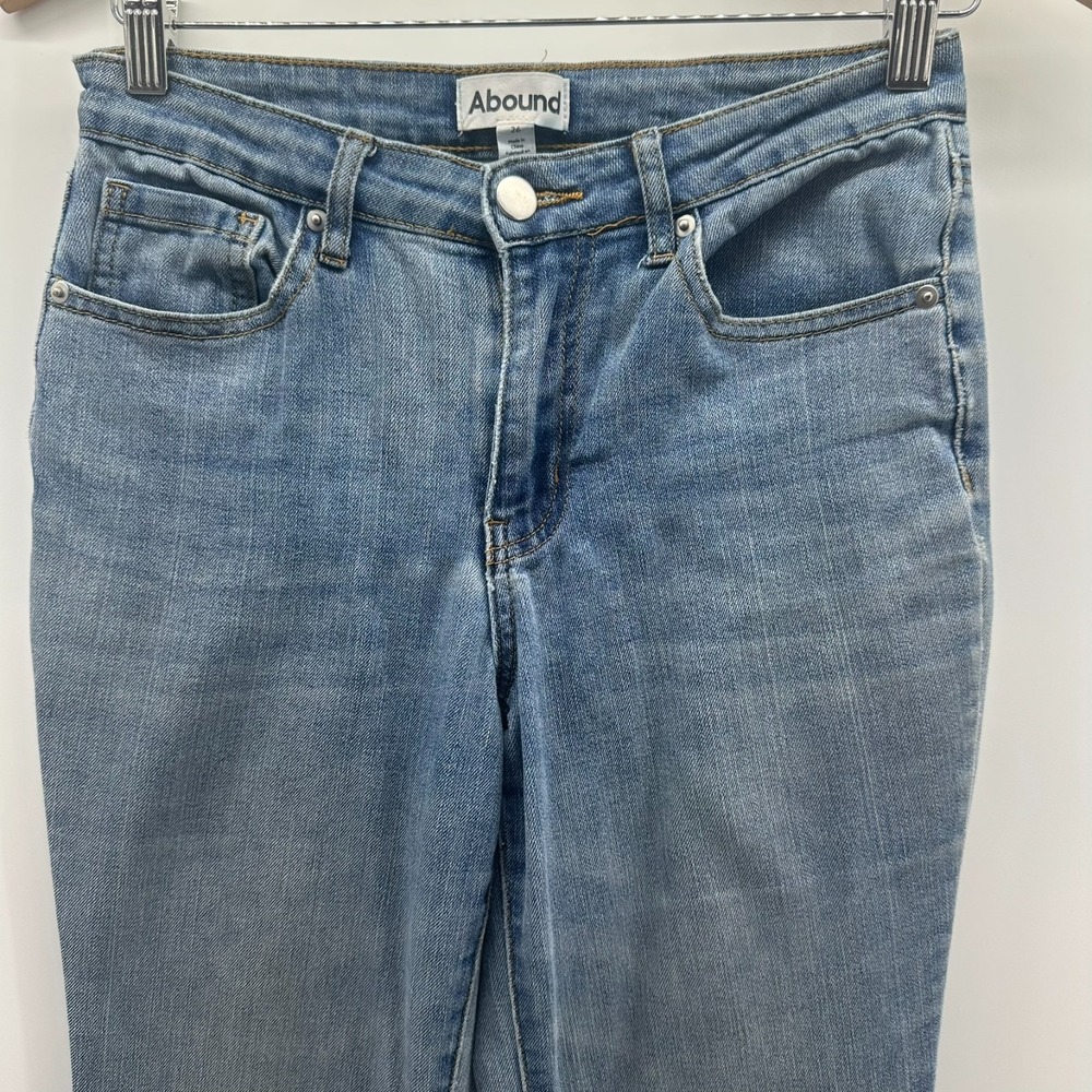 Abound Jeans Womens 26 Blue Denim Flared‎ Leg 5-Pockets Comfort Western Style